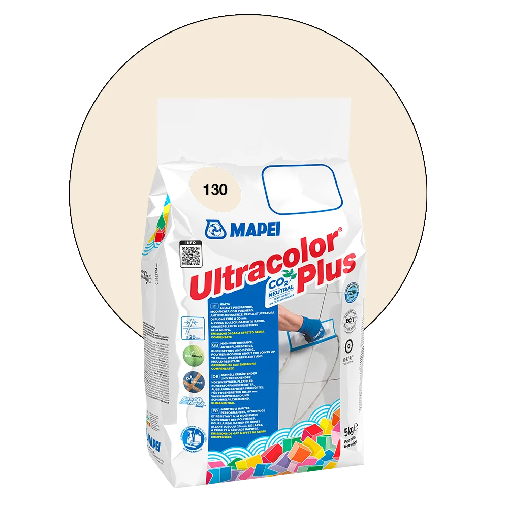 Mapei Ultracolor Plus Fugenmörtel 130 jasmin 5 kg – Produktabbildung