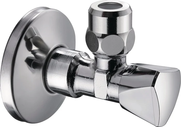 DELPHIS Eckventil 1/2 Zoll mit ASAG chrom – Produktabbildung