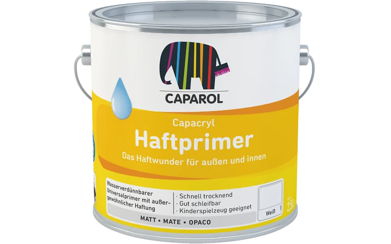 Caparol Capacryl Haftprimer weiß 2,5 L – Serienabbildung · Gebinde/Ausführung kann abweichen